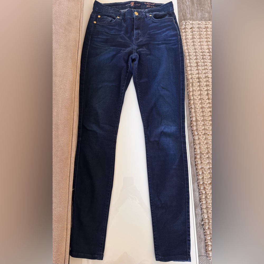 7 For All Mankind Dark Blue Women's Skinny Jeans